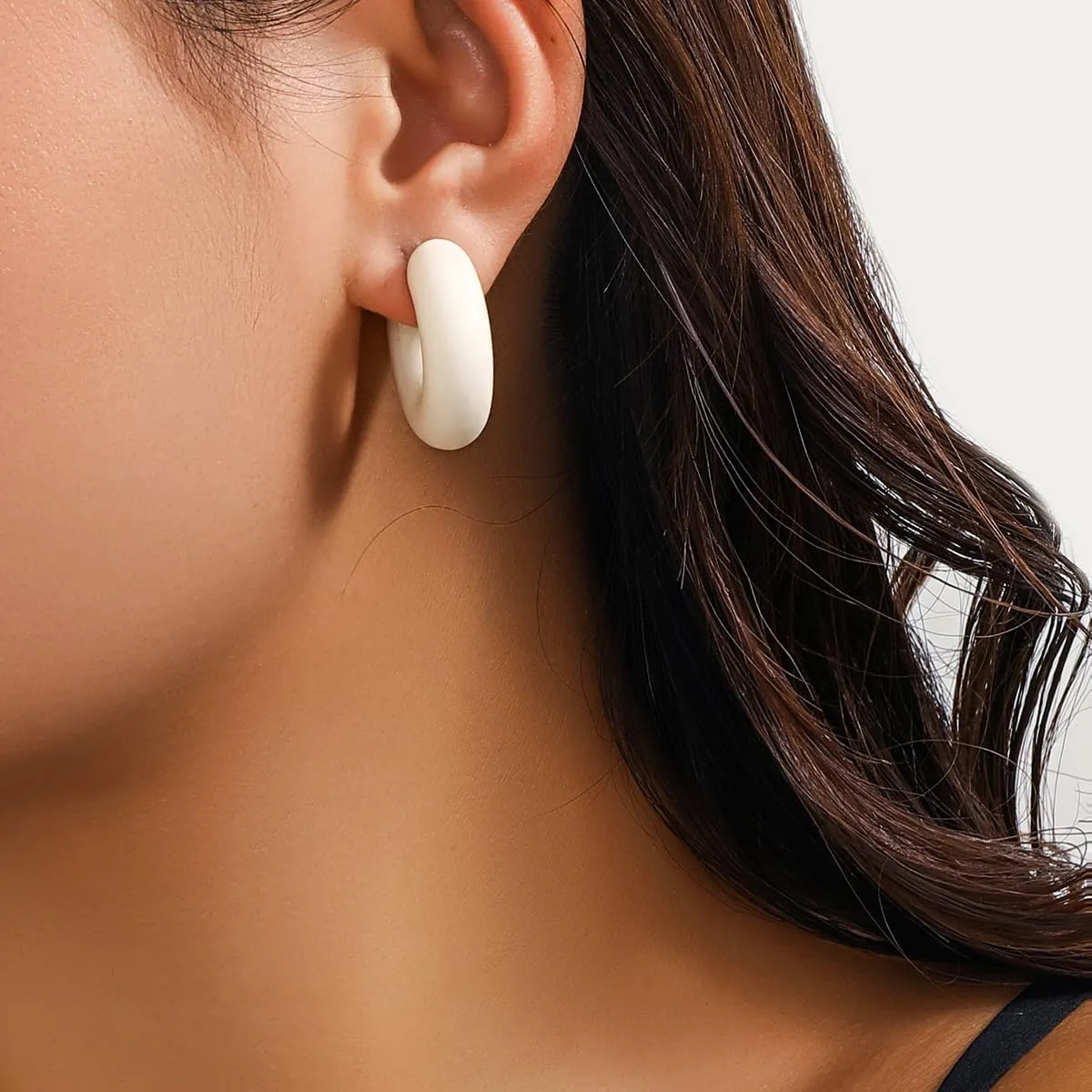 Chunky Gold Ear Cuffs for Women - Non-Piercing Clip-On Cartilage Hoop Earrings - Thick Trendy Statement Jewelry - Today's Daily Deals Clearance