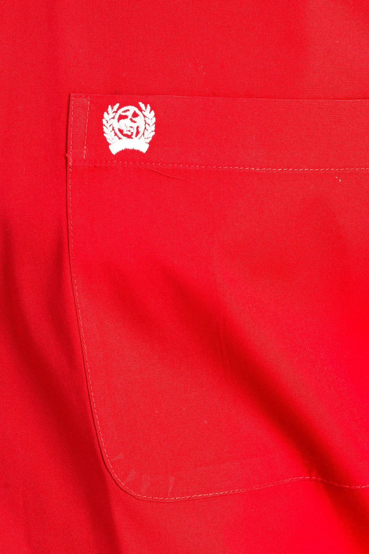 CINCH - Mens Long Sleeve Solid Button Shirt - Red