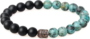 COAI Buddha Bracelet for Men Women Stone Beaded Bracelet