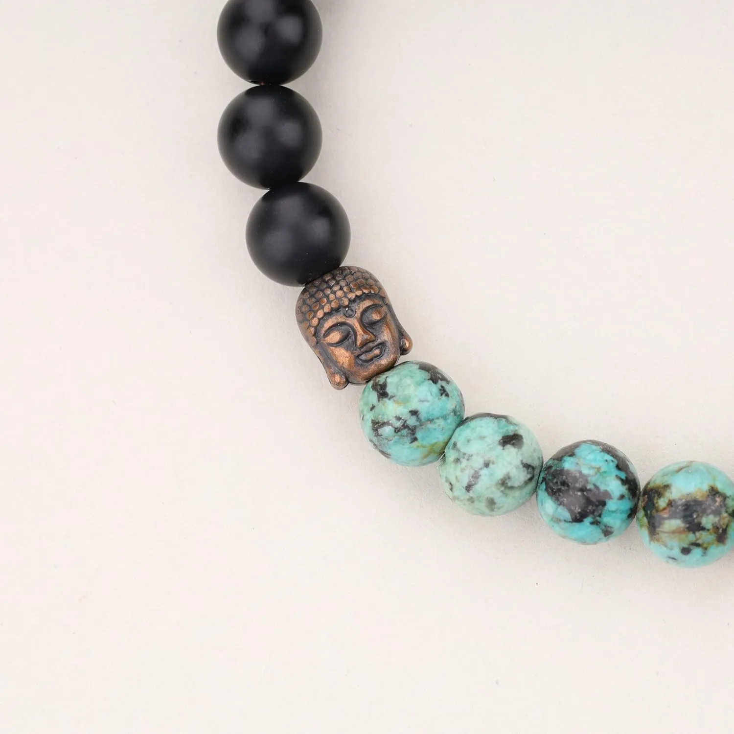 COAI Buddha Bracelet for Men Women Stone Beaded Bracelet