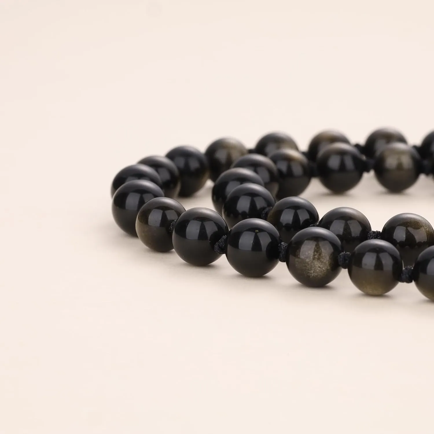 COAI Hand Knotted Tassel 108 Mala Beads Stone Beaded Necklace for Yoga Meditation