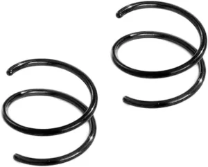 COLORFUL BLING Stainless Steel Double Hoop Nose Rings for Single Piercing Spiral Nose Rings Cartilage Twist Nose Hoops for Women Nostril Piercing Jewelry