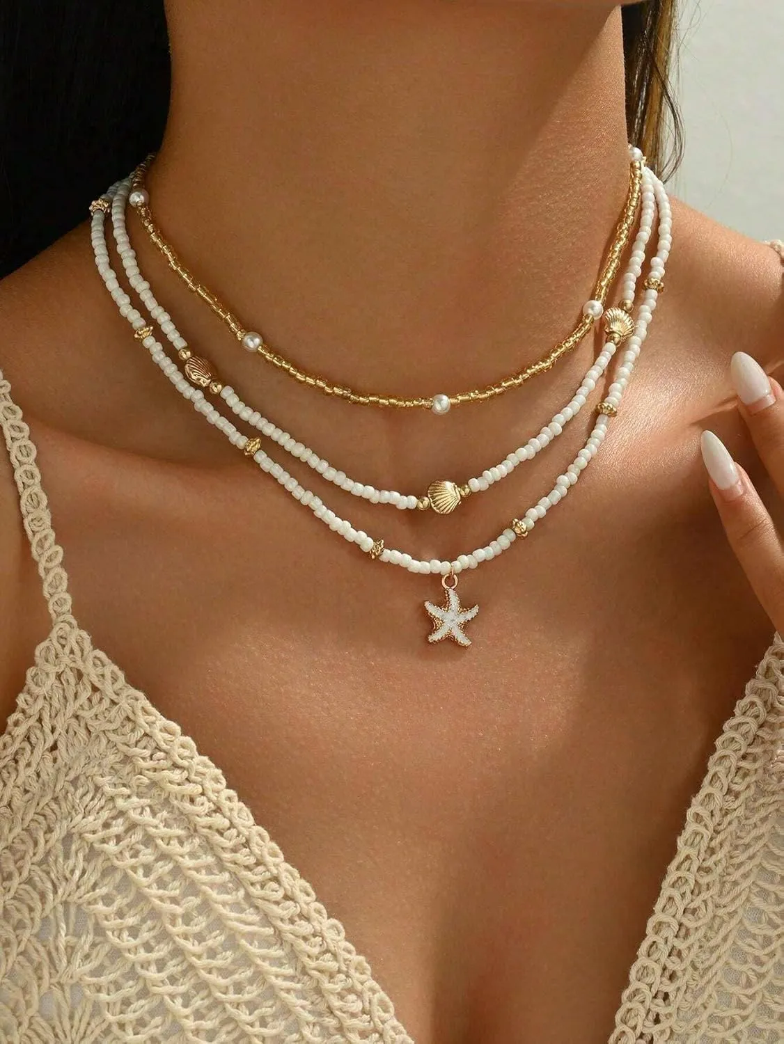 Cowrie shell Surfer Necklaces Beach Handmade Choker Hawaiian Summer Conch Necklace for Women