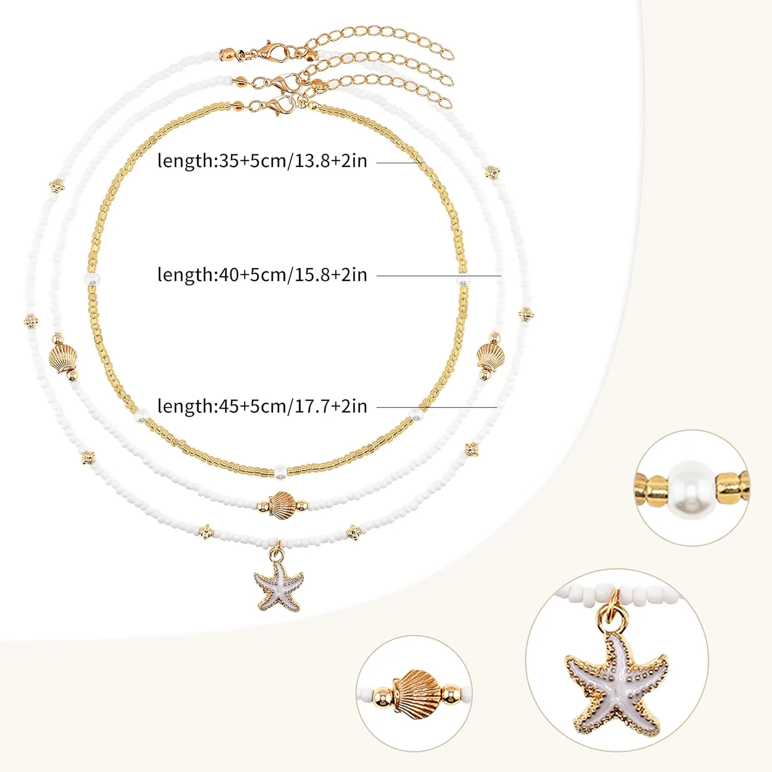 Cowrie shell Surfer Necklaces Beach Handmade Choker Hawaiian Summer Conch Necklace for Women