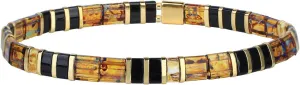 CQUAN CHI Women Strand Bracelet Tila Beaded Handmade Stack Friendship Bracelet
