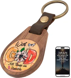 Cross Keychain with NFC Technology, Christian Keychains for Men and Women, Cross Key Chain for Faith and Inspiration