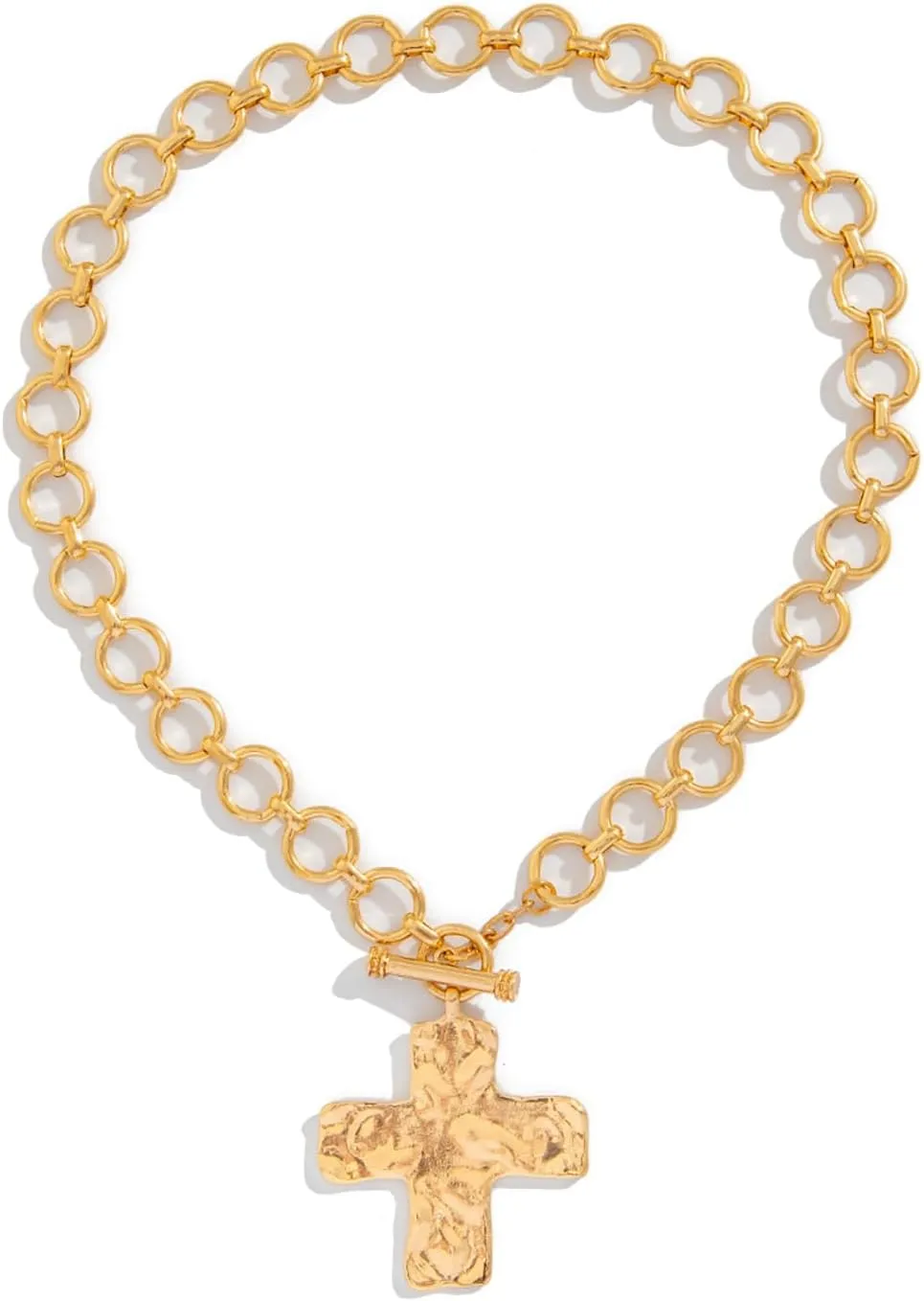 Cross Necklace cross necklace for women Vintage Style Chunky Gold Necklace Cross Pendant Necklace Gold Chunky Chain Necklace