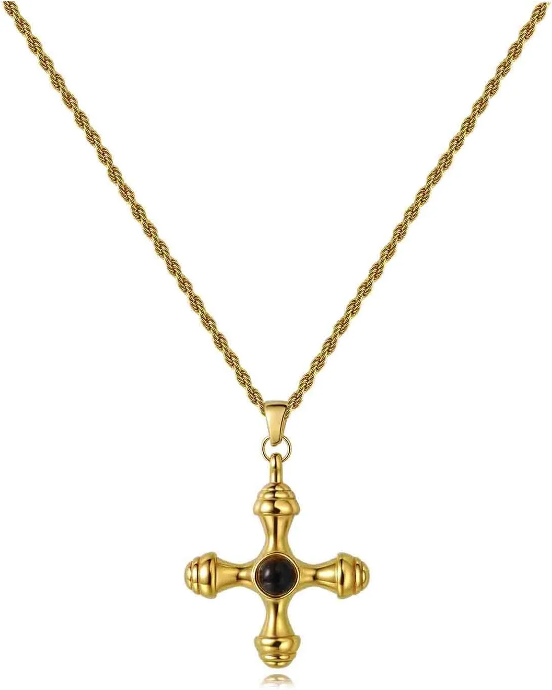Cross Necklace for Women,Cross Crucifix Pendent Necklace Stainless Steel Cross Necklace Dainty Chain Necklace for Women on Anniversary Birthday Chrismas