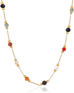 Cute Flower Charm Necklace for Women Colorful Dainty Floral Choker Silver Plated Stainless Steel Necklaces for Women Birthday Anniversary Graduation Mother's Day Gifts
