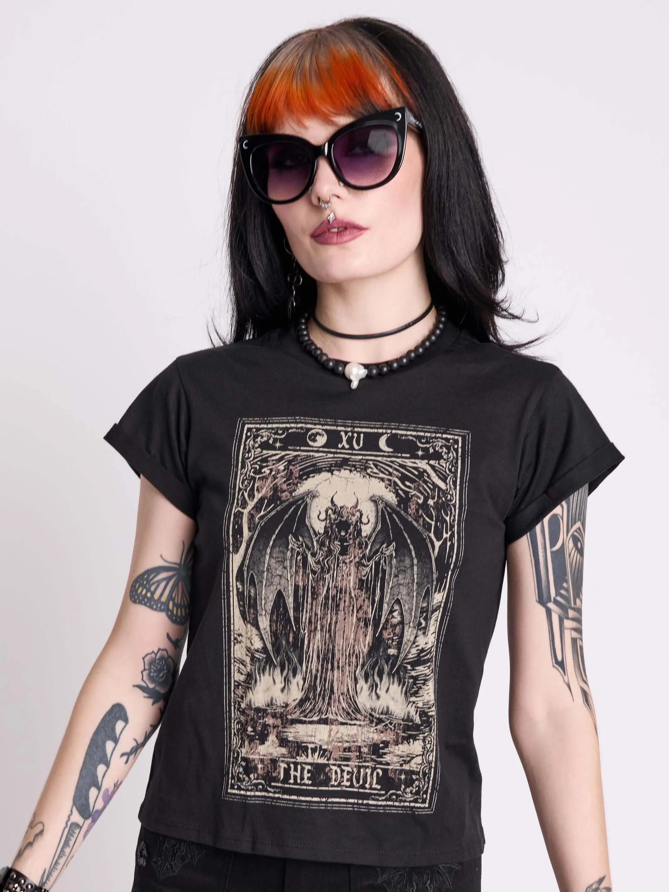 Devil Tarot Baby Tee