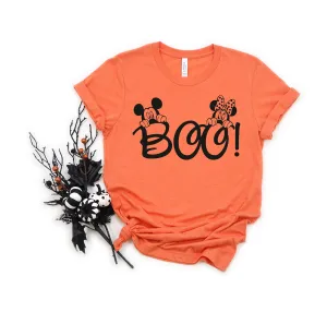 Disney Mickey and Minnie Mouse Boo Adult T Shirt - Halloween - Not So Scary Ghosts - Matching Shirts