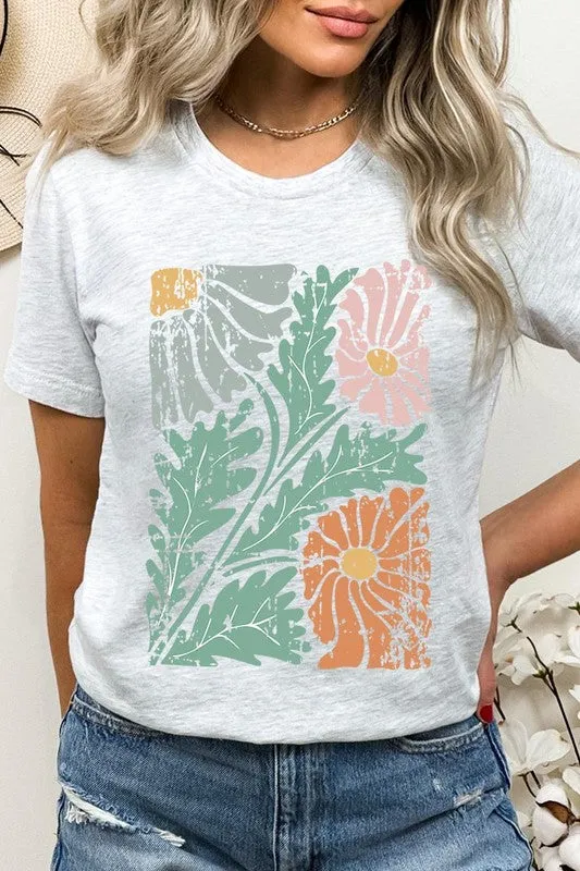 Distressed Boho flower Graphic Tee