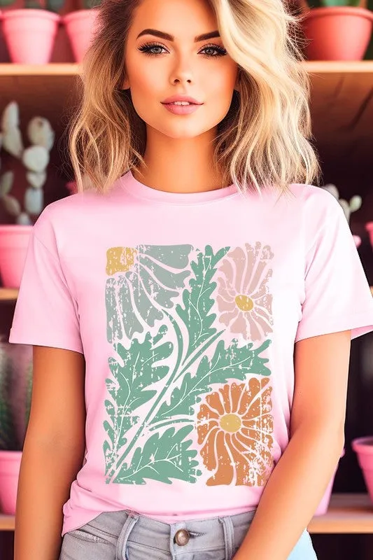 Distressed Boho flower Graphic Tee