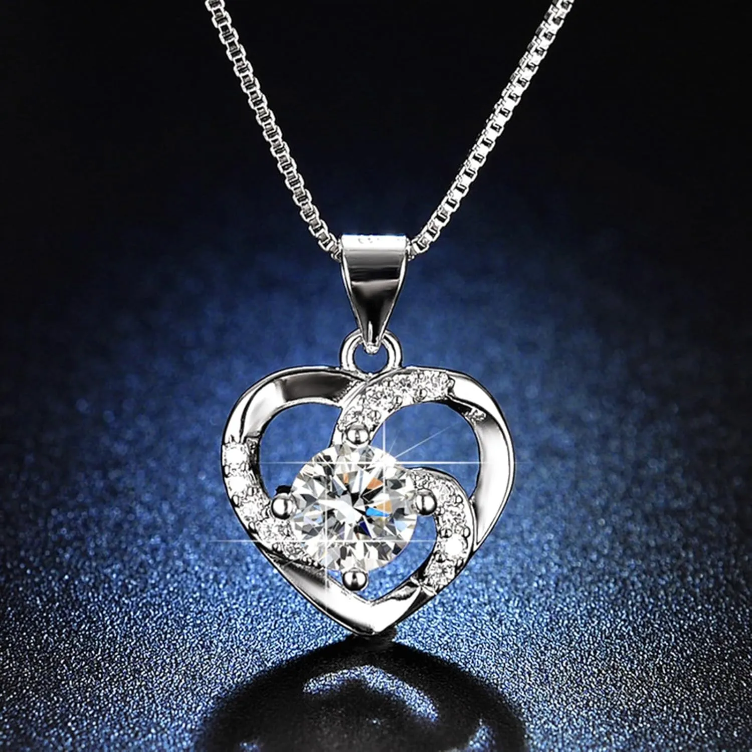 Double Layer Diamond Necklace, Water Drop Pendant, Imitation Pearl Jewelry