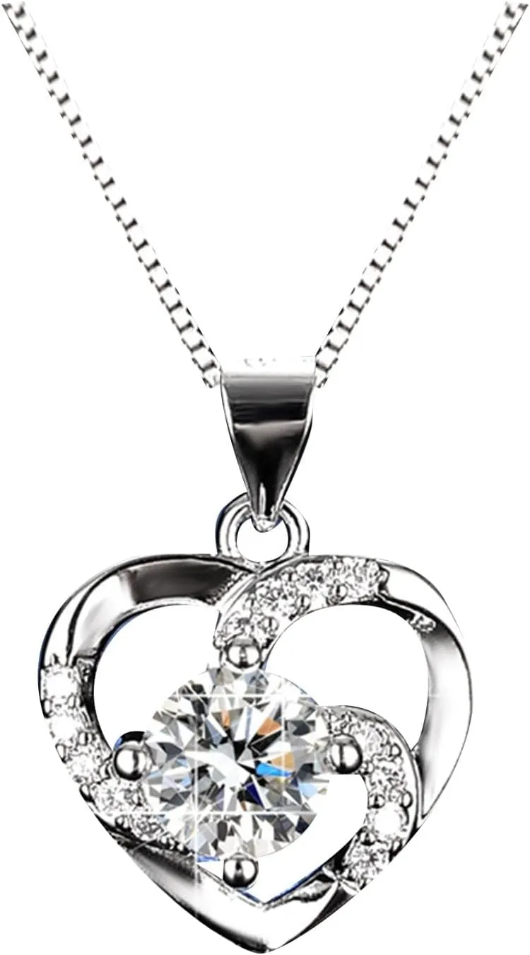 Double Layer Diamond Necklace, Water Drop Pendant, Imitation Pearl Jewelry