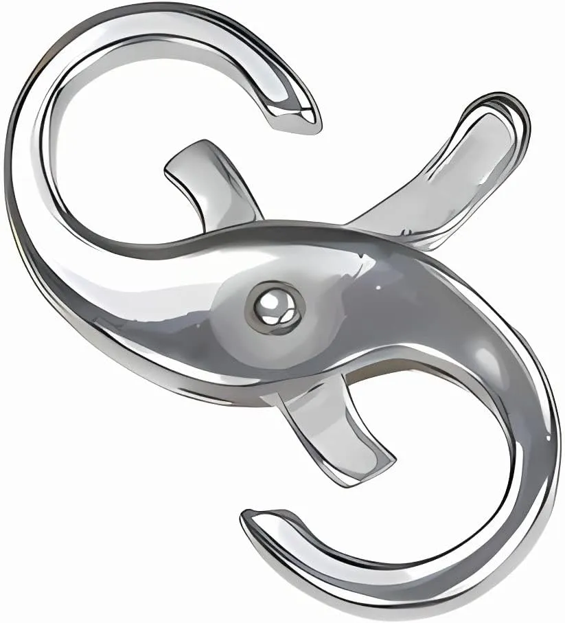 Double Opening Sterling Silver Infinity Figure Eight Lobster Clasp 15mm x 10mm, 925 Silver, Medium Size for Bracelets & Necklaces, Double Interchangeable Clasp with Secure Closure | SKU: j-4119