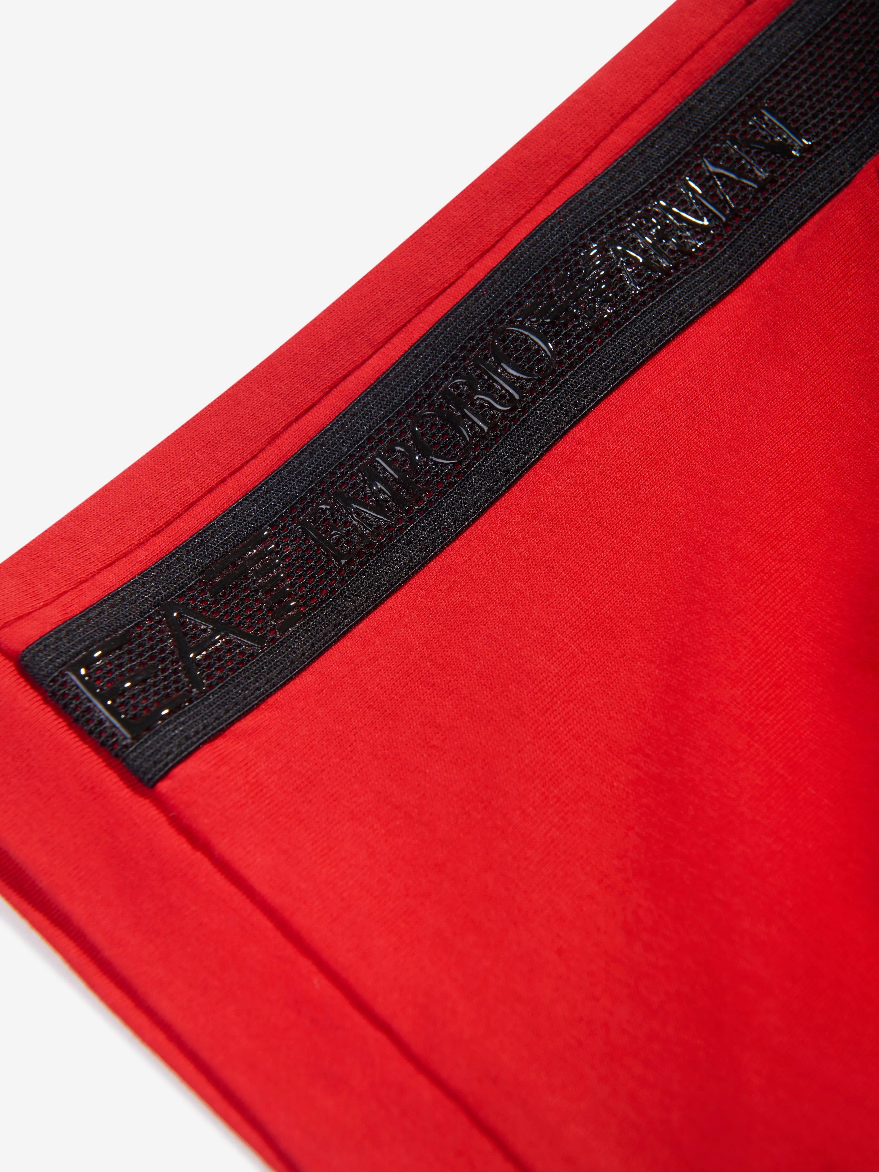 EA7 Emporio Armani Boys Logo Tape T-Shirt in Red