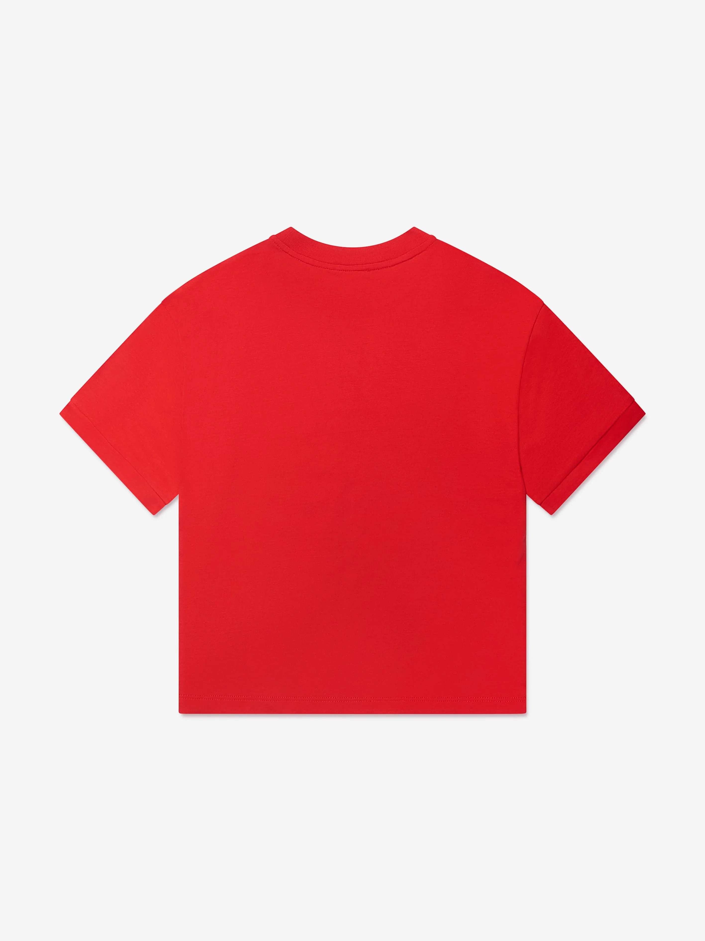 EA7 Emporio Armani Boys Logo Tape T-Shirt in Red