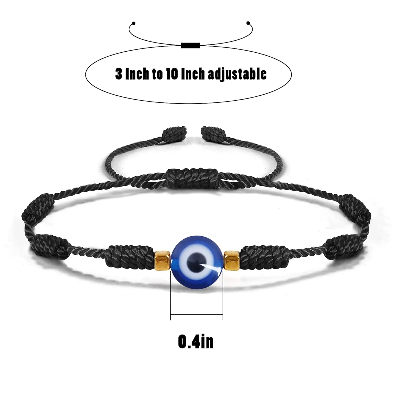 Evil Eye Bracelets for Women Men Handmade Braided Good Luck Bracelet Rope Cord Thread Friendship Bracelet Adjustable String Minimalist Jewelr Anklet Bracelet for Women Red Thread String Bracel