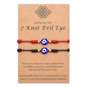 Evil Eye Bracelets for Women Men Handmade Braided Good Luck Bracelet Rope Cord Thread Friendship Bracelet Adjustable String Minimalist Jewelr Anklet Bracelet for Women Red Thread String Bracel