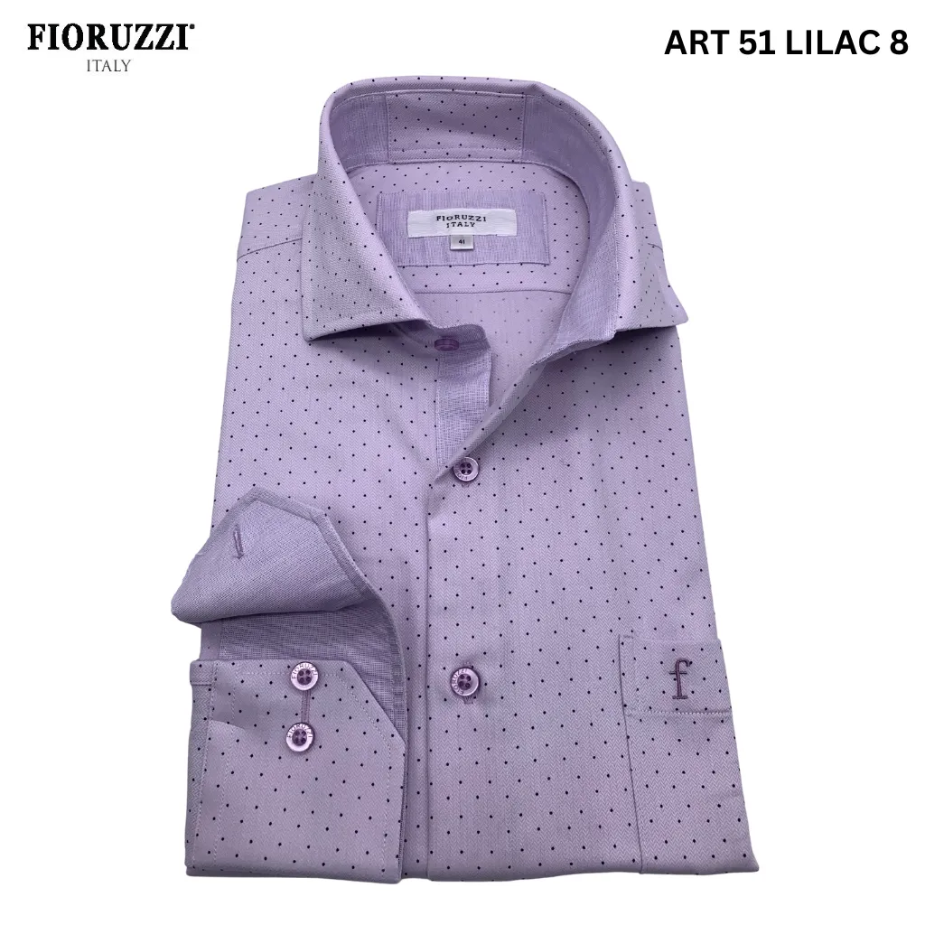 Fioruzzi  Art 51 Smart Casual  Shirt- Lilac 8