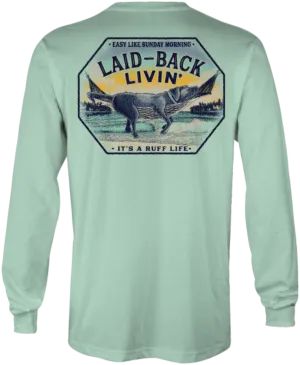 Flintstone Blk Lab Hammock Long Sleeve Performance Shirt