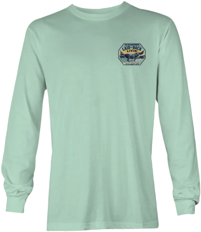 Flintstone Blk Lab Hammock Long Sleeve Performance Shirt