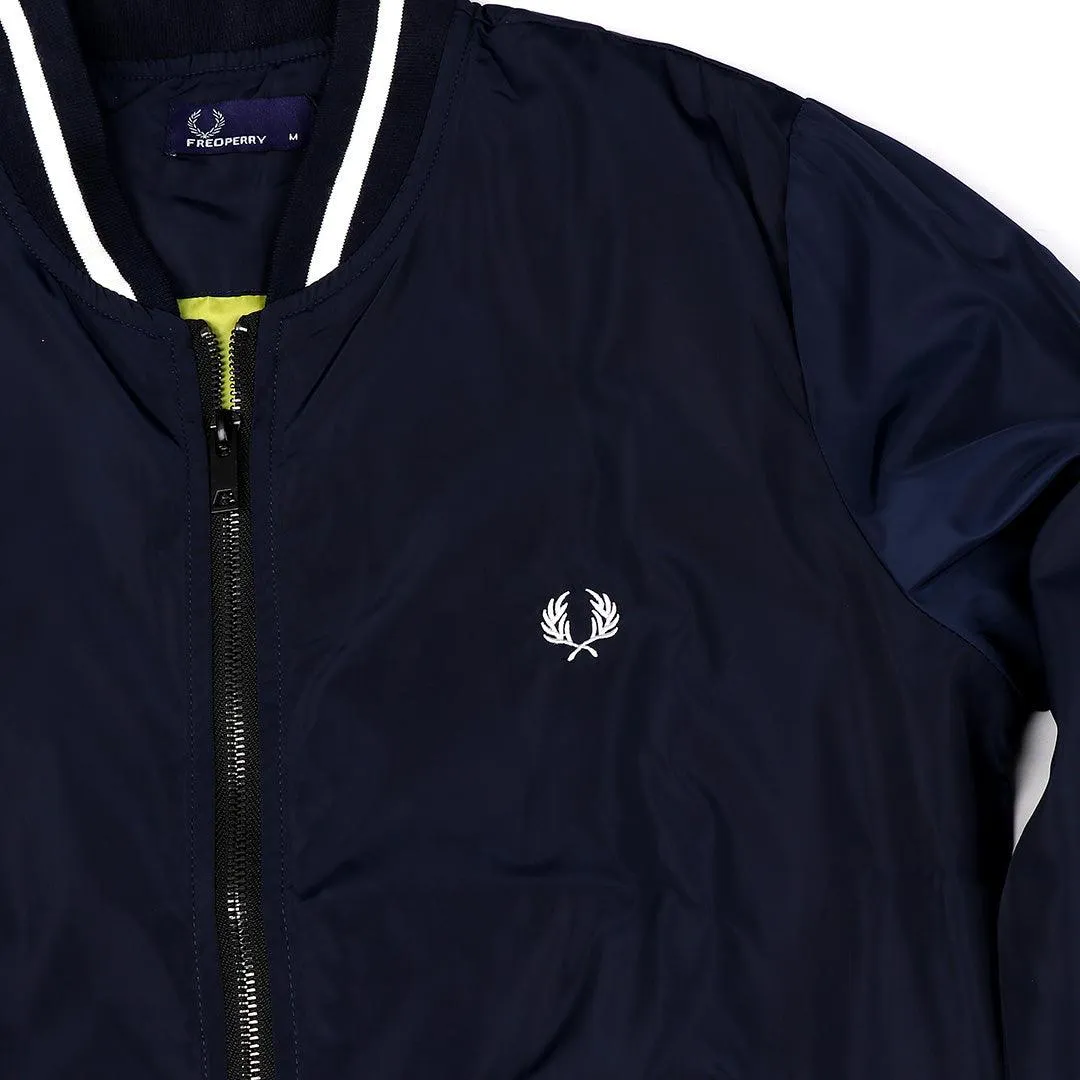 Fred Perry Full Zip Polo NavyBlue  Top Jacket