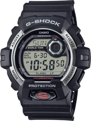 G-Shock Casio G8900S-1 Watch | Shock Resistant | 200M Water Resistant | LED Backlight | Stopwatch | Countdown Timer | World Time | Stainless Steel Bezel | Bold Design | 3-Year Battery