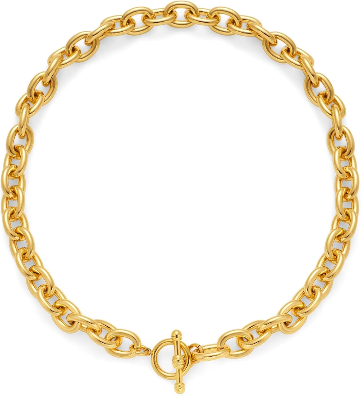 Gold Necklaces For Women Chunky Chain Necklace Choker Necklace Fashion Toggle Necklace Jewelry Gift