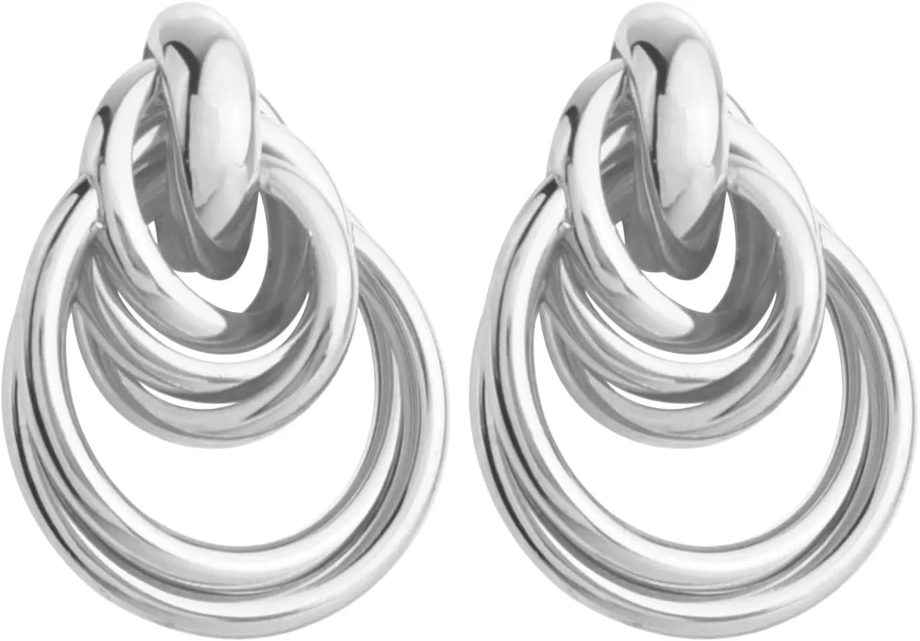 Gold Statement Earrings Large Hoop Thick Chunky 14K Gold Plated Earrings for Women Hypoallergenic Earrings Fashion Jewelry for Women