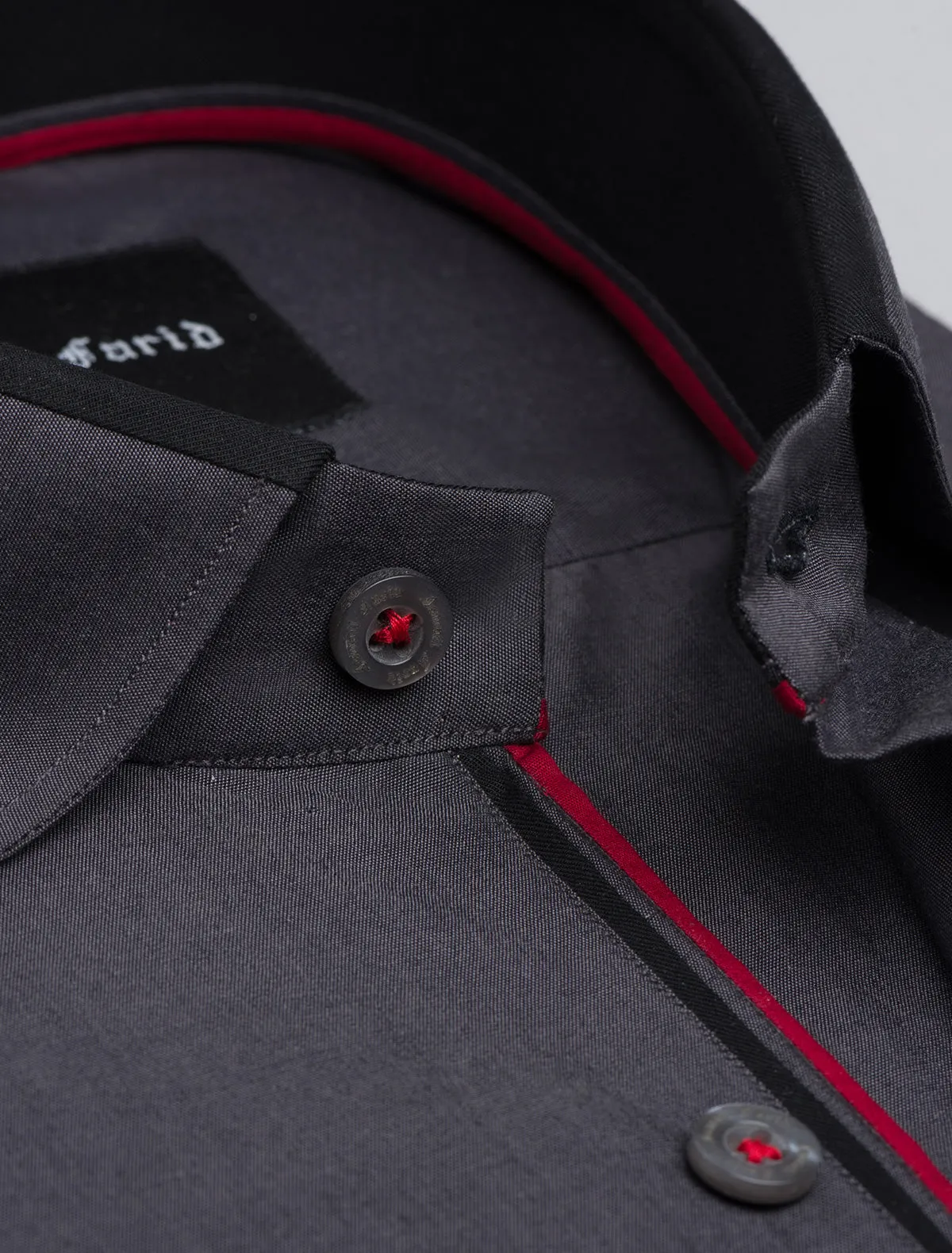 GREY BUTTON-DOWN SMART CASUAL SHIRT
