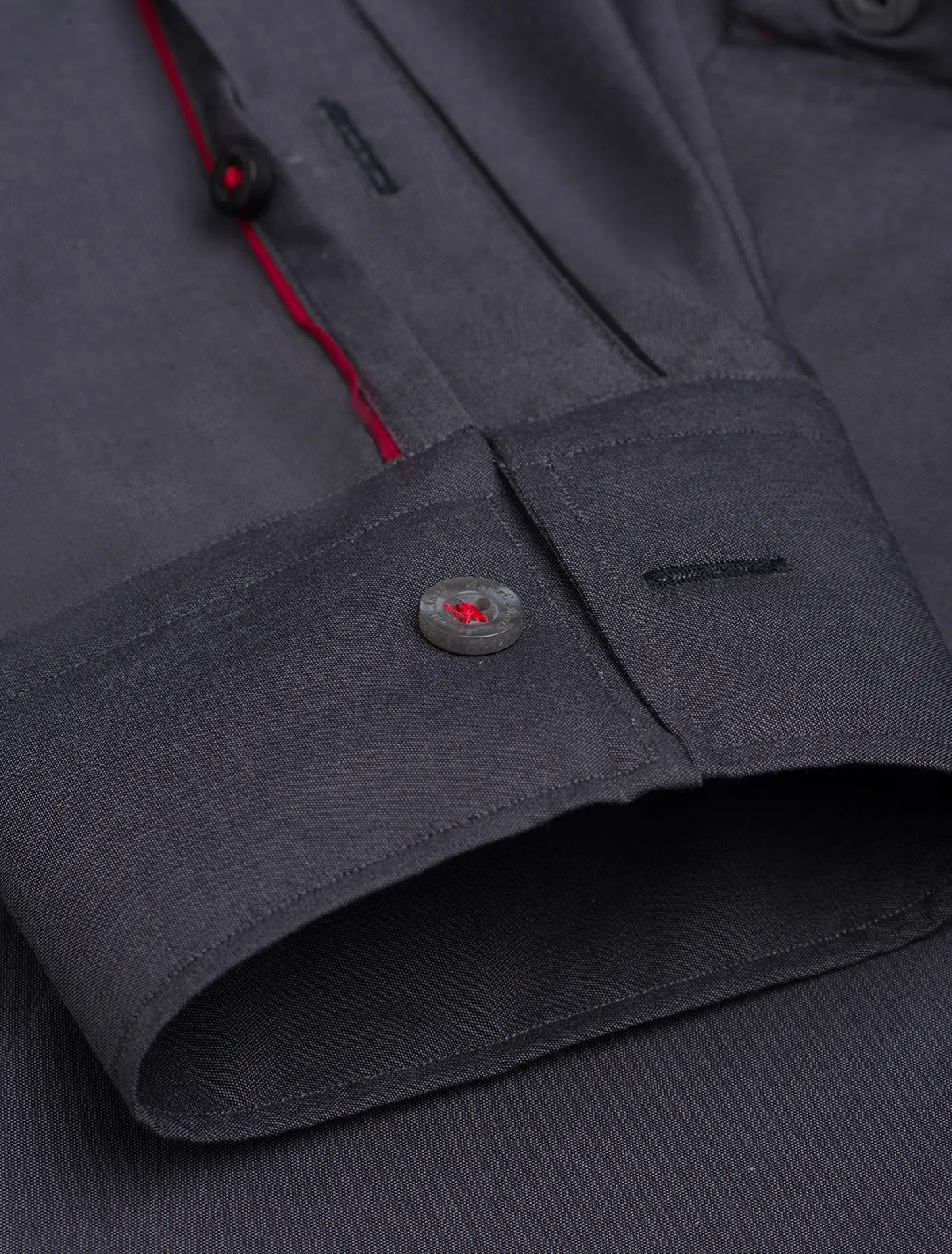 GREY BUTTON-DOWN SMART CASUAL SHIRT