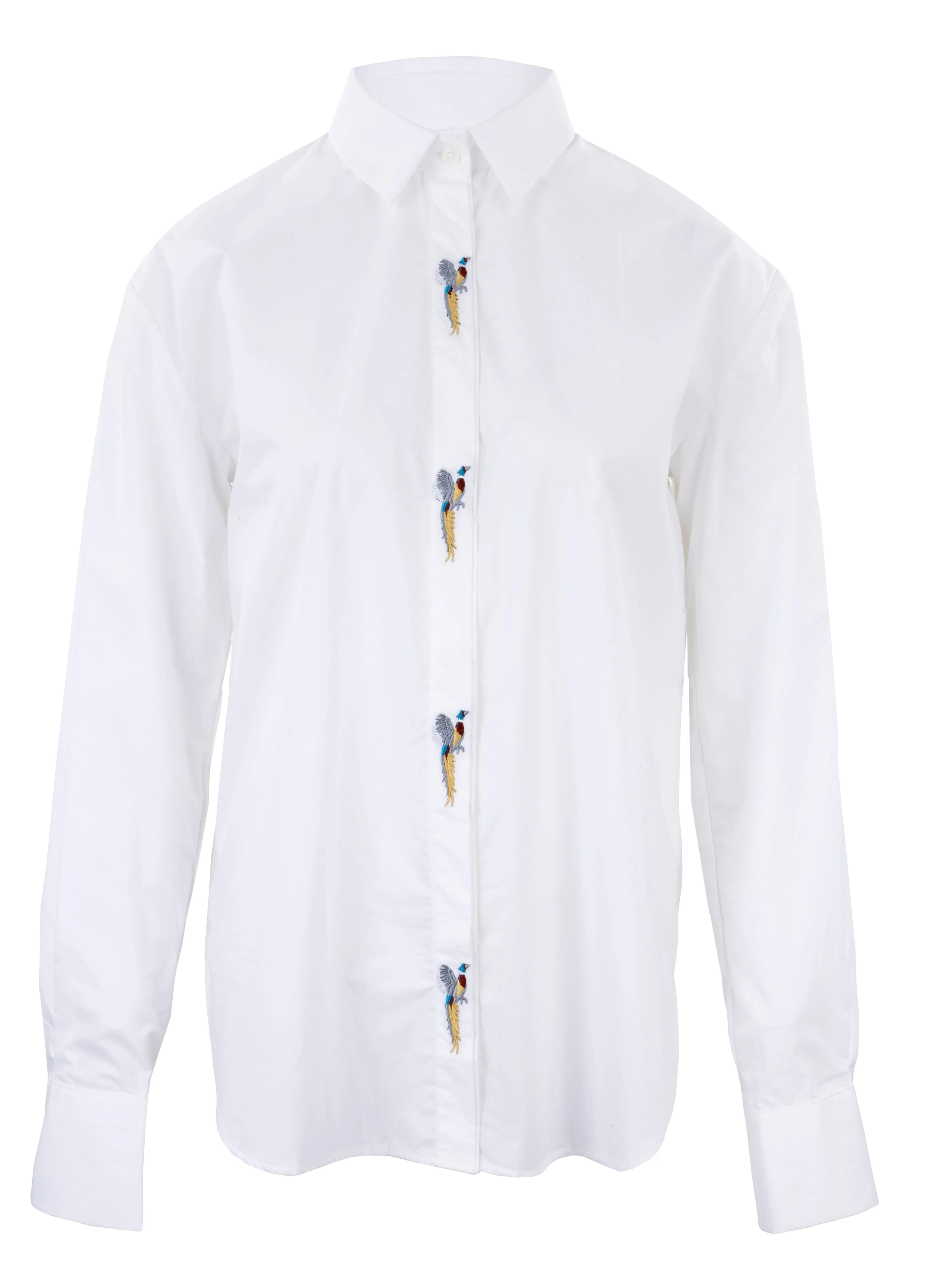 Hartwell Abigail Embroidered Pheasants Shirt