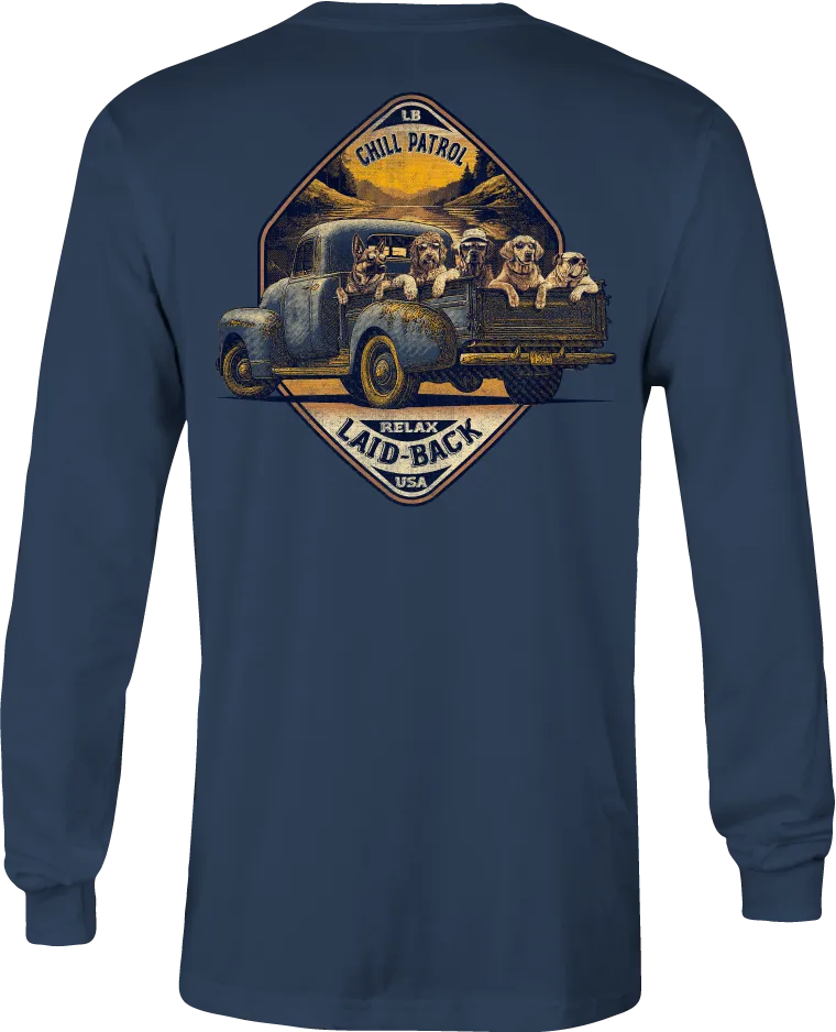 Harvest Truck Dogs Lake Long Sleeve T-Shirt