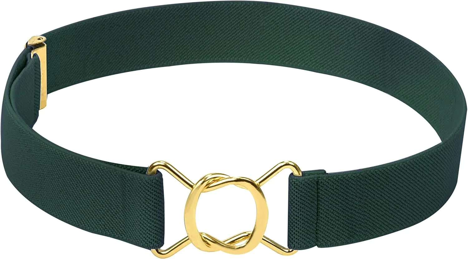 HOLDEM Kids Belts for Boys Brass Twisted Toddler Stretch Elastic Buckle Belt