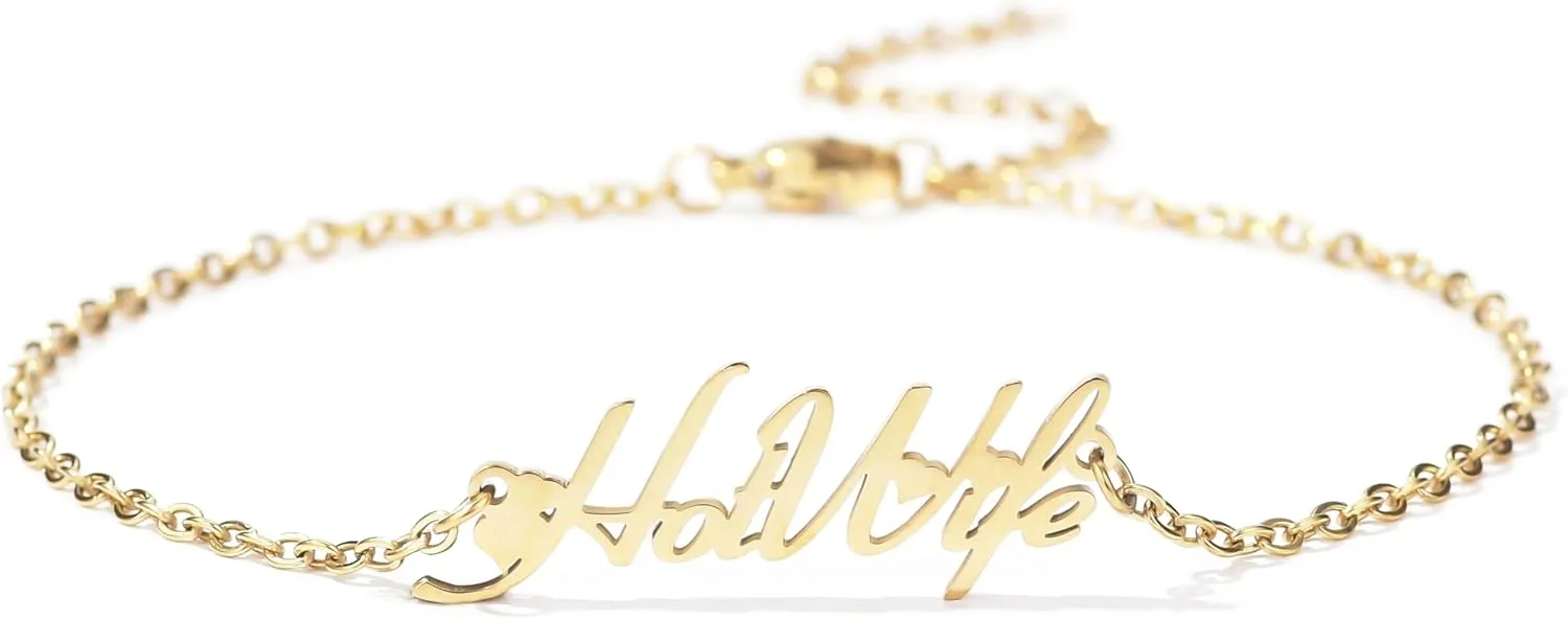 HotWife Anklet, HotWife Ankle Bracelet, Hot Wife Anklet, HotWife Swinger Anklet with Hearts