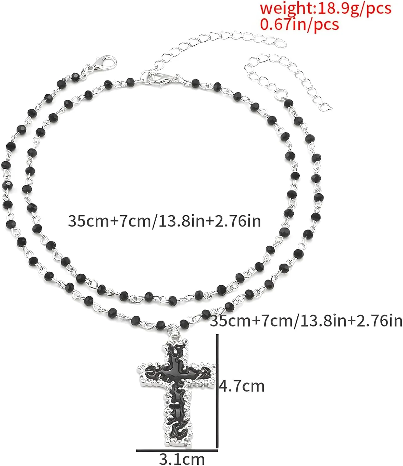 Imitation Pearl Daisy Flower Necklace Dainty 14K Gold Plated Layered Pearls Beaded Choker Necklaces for Women Trendy Jewelry Gifts