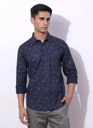 Indigo Printed Shirt