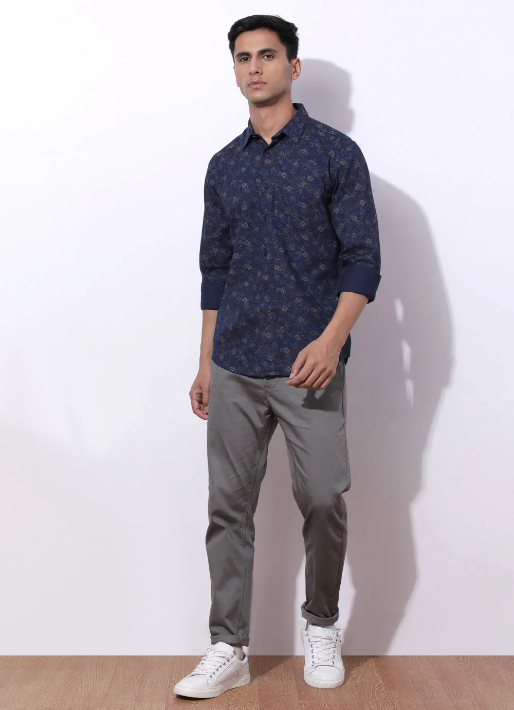 Indigo Printed Shirt