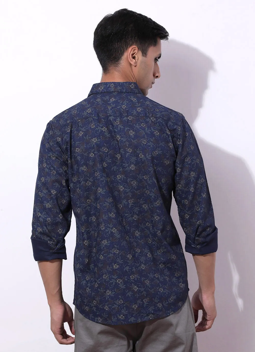 Indigo Printed Shirt