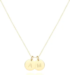 Initial Necklaces for Women,18K Gold Plated Dainty Letter Necklace for Women