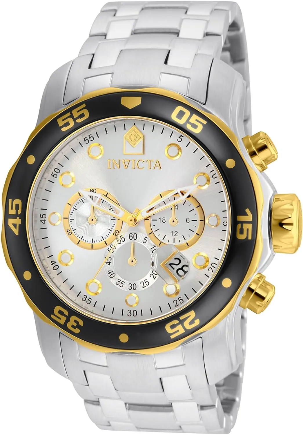 Invicta Men's 80040 Pro Diver Analog Display Swiss Quartz Silver Watch