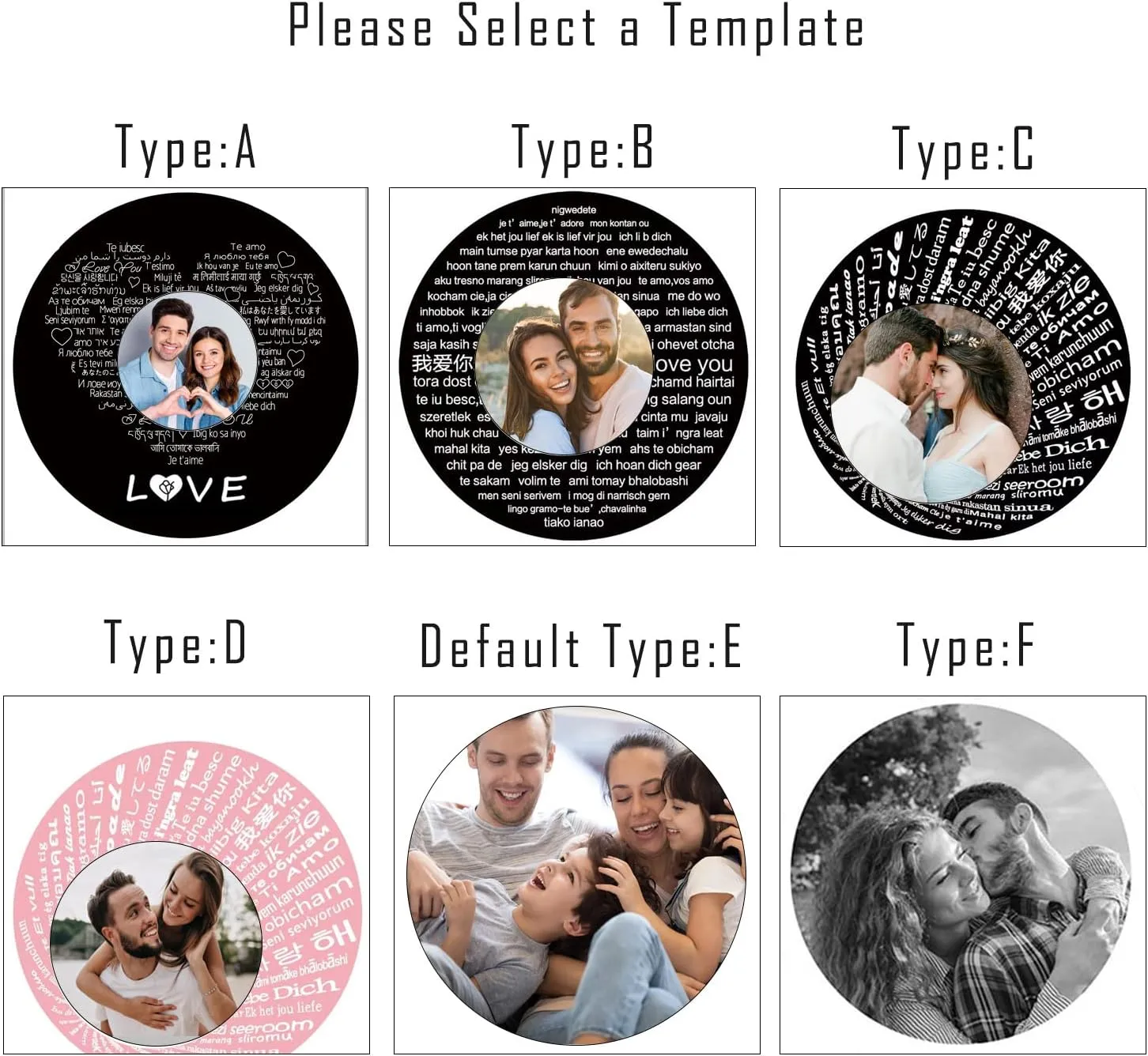 jifu Custom Bracelet with Picture Inside,Custom Photo Projection Bracelet,Custom Bracelet with Picture Inside Personalized,Custom Couples Projection Photo Matching Bracelet (Black,1PCS)