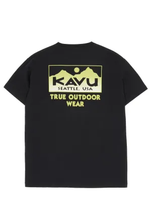 KAVU Men's True Gradient Tee - Black