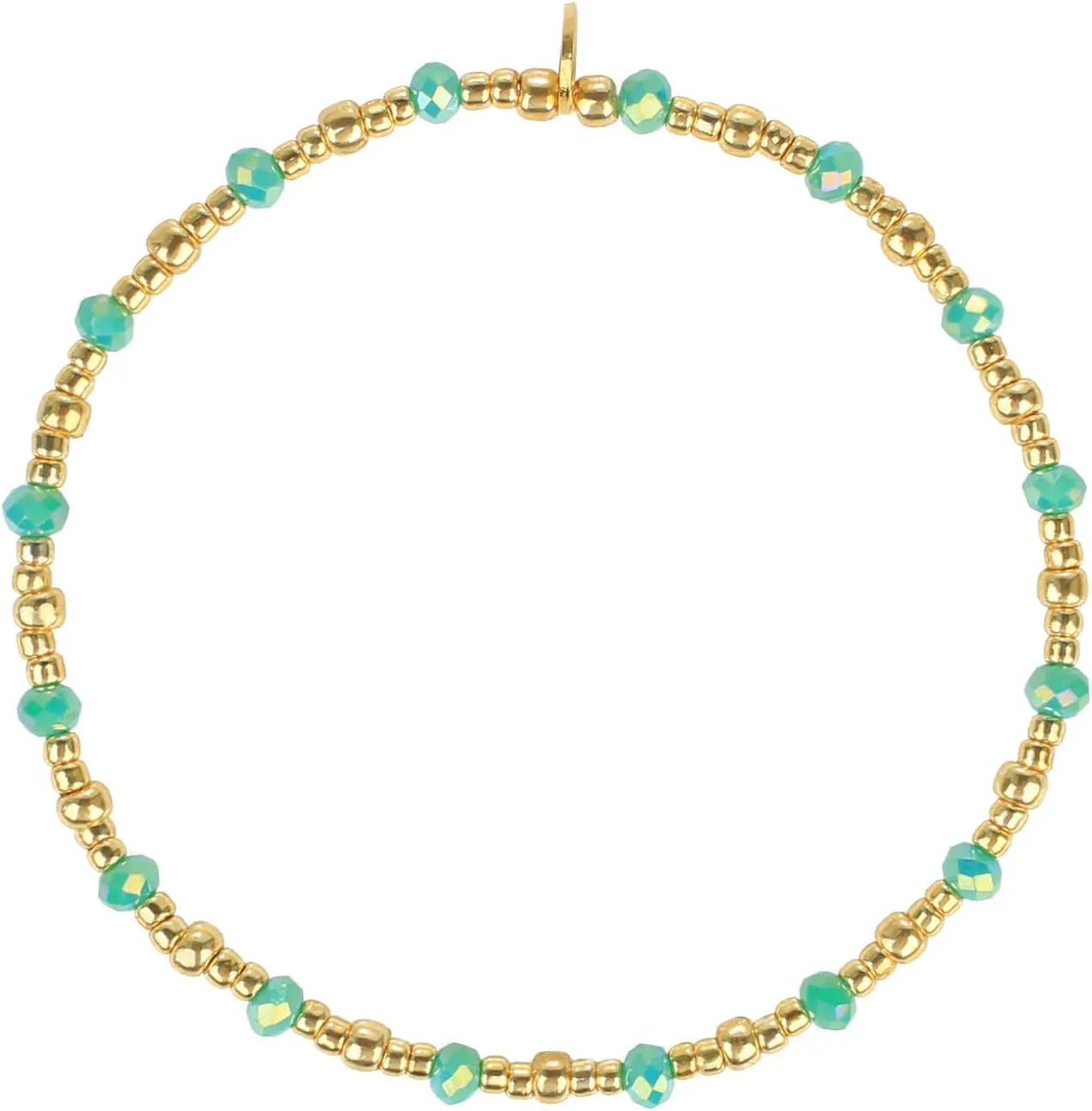 KELITCH Crystal Stretch Bracelets Miyuki Beaded Bracelets Handmade Chic Women Chain Jewelry Bangle