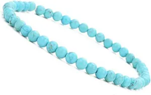 KIKILA 4mm Mini Gemstone Energy Bracelets Crushed Stone Beaded Bracelet Natural Stone Charm Beaded Small Couples Bracelets for Women