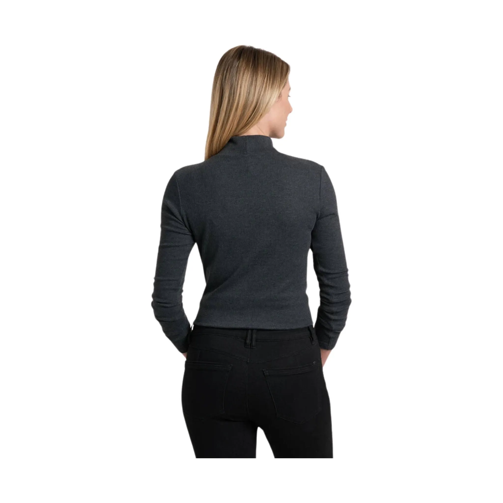 Kuhl Women's Verona Rib Long Sleeve Shirt - Charcoal