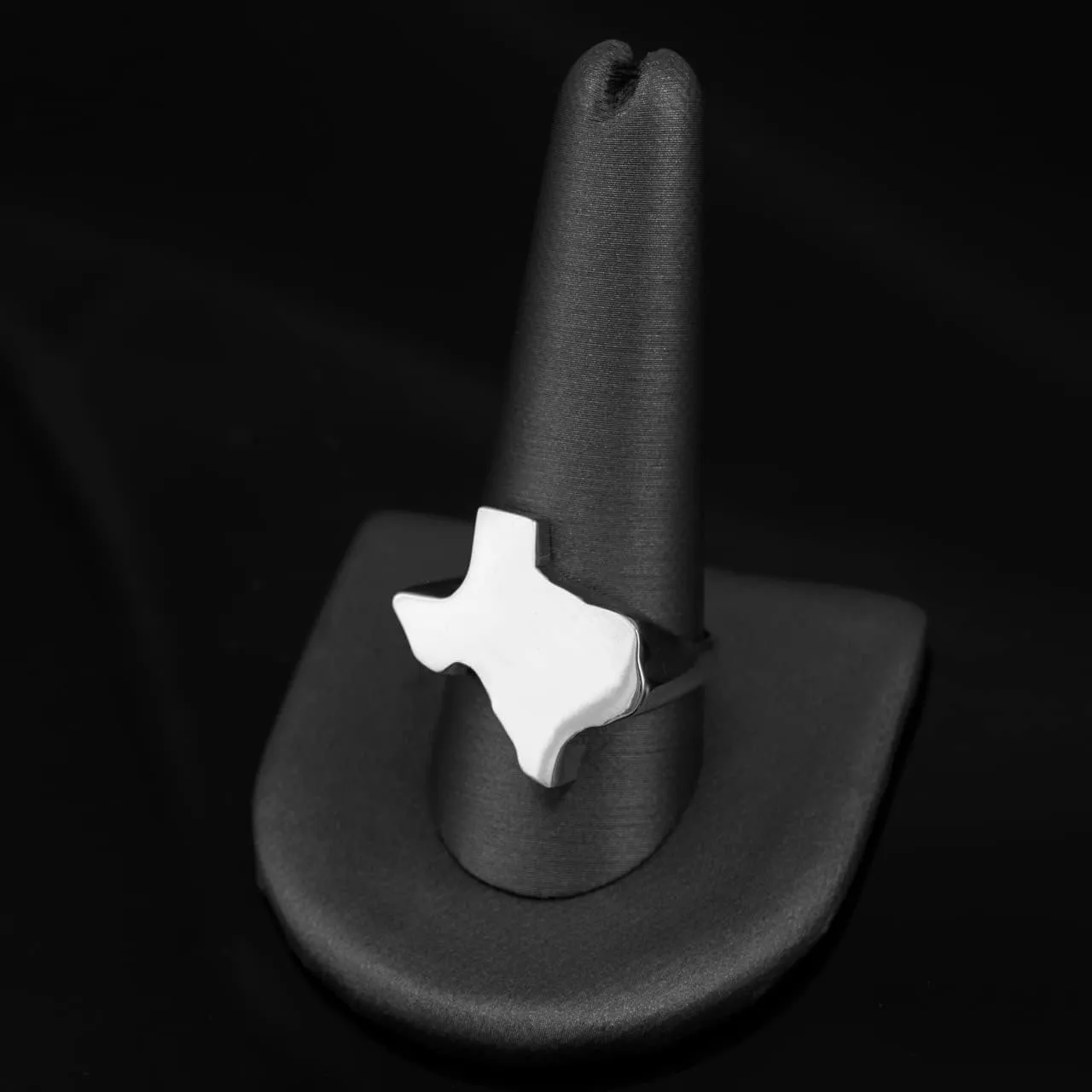 LA BLINGZ Sterling Silver Polished Texas Ring