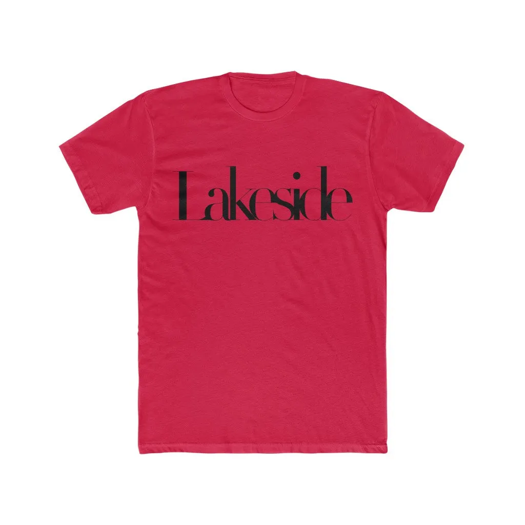 Lakeside Typography Unisex Cotton Crew Tee
